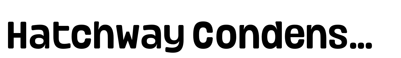 Hatchway Condensed Semi Bold